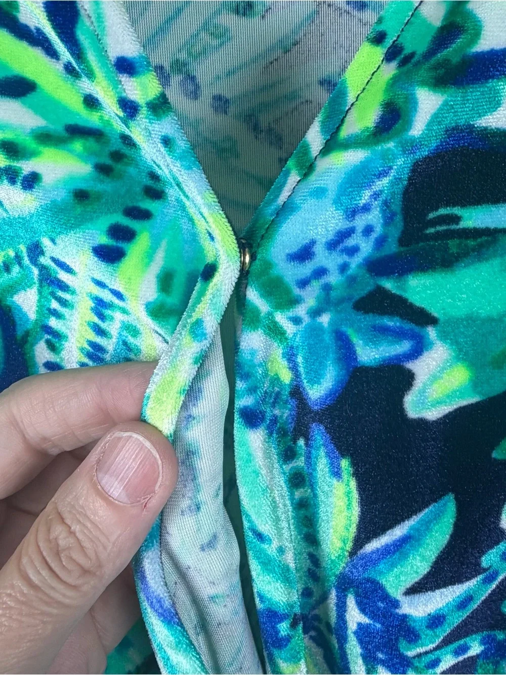 Lilly Pulitzer Viviana Romper Green Navy Blue Armadilly Tropical Velour XXS